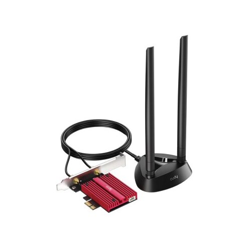 Cudy WE9300S,BE9300 Wi-Fi 7 Bluetooth 5.4 PCI-E Adapter,5.7 Gbps + 2.8 Gbps + 688 Mbps WiFi Cene