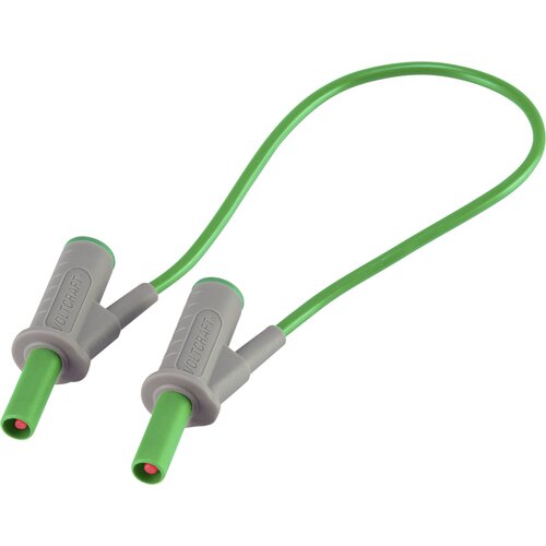 Voltcraft Fleksibilni sigurnosni mjerni vod MSB-501 [lamelni utikač 4 mm - lamelni utikač 4 mm] 0.25 m zelena 10 A Cijene