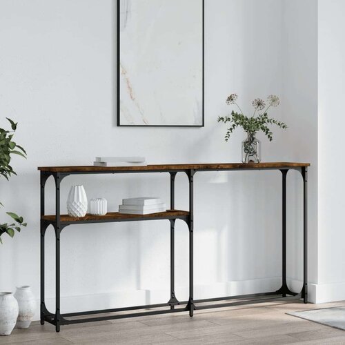  Konzolni stol boja hrasta 145 x 22 5 x 75 cm konstruirano drvo Slike