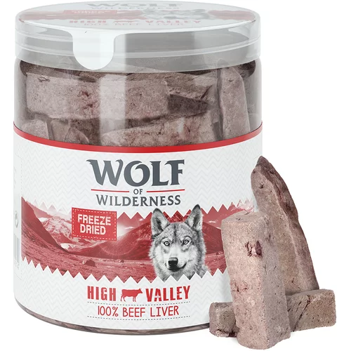 Wolf of Wilderness Varčno pakiranje - RAW Snacks (zamrznjeno posušeni) - Goveja jetra (360 g)