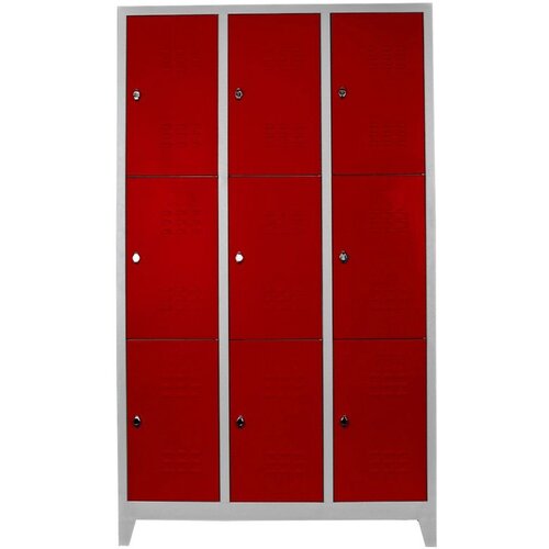 Hanah home Js1015Kı GreyRed Locker Storage Cabinet Cene
