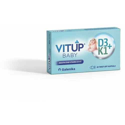 VitUp D3+ K1 baby, 30 twist-off kapsula Cene