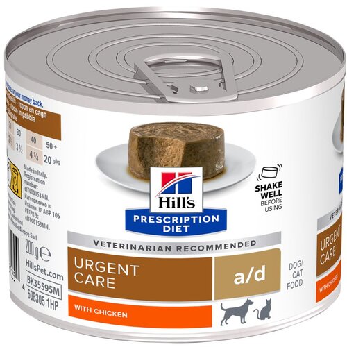 Hill&amp;rsquo;s Prescription Diet a/d Feline Urgent Care s piletinom - 12 x 200 g Slike