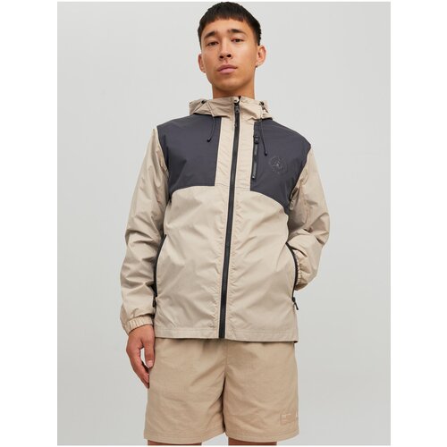 Jack &amp;amp; Jones Cream Men&amp;#039;s Lightweight Hooded Filo - Men Slike