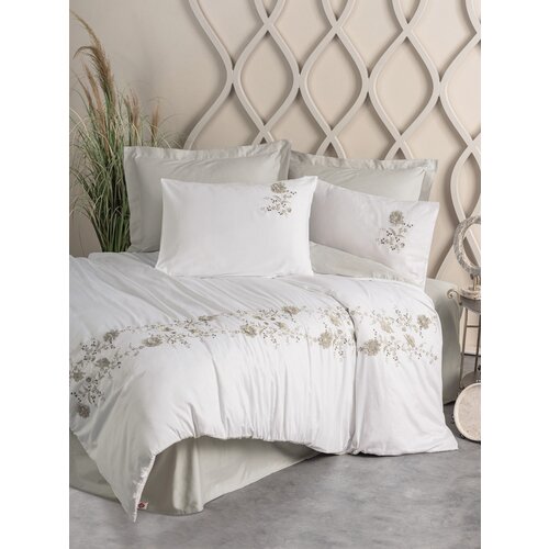 Lessentiel Maison komplet posteljina Urian, 200x220 cm, Bež-Bela Slike
