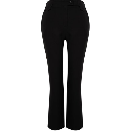Trendyol Curve Plus Size Pants - Black - Straight Slike