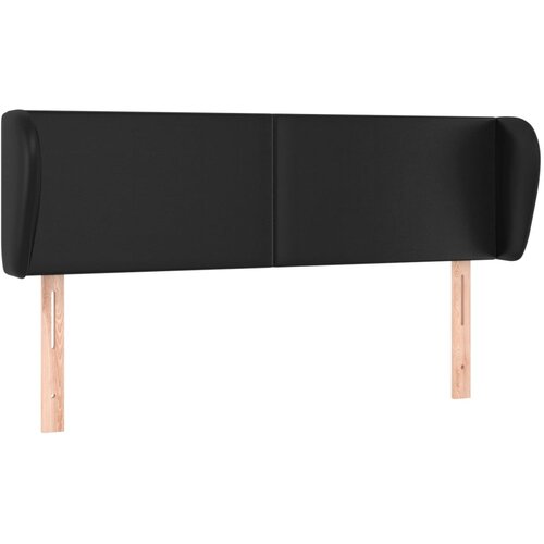 Maison Chic Posteljno vzglavje - Vzglavna omarica - Nočna omarica z ušesi črno 147x23x78/88 cm umetno usnje, (21710128) Cene