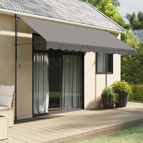 Tenda na uvlačenje antracit 350 x 150 cm od tkanine i čelika Cene
