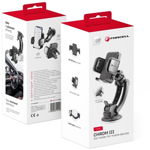 forcell auto držač  chrom iii (za kontrolnu tablu) crni Cene