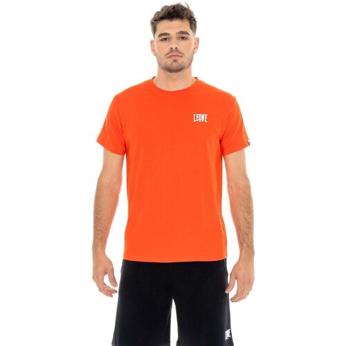 Leone 1947 Majice s kratkimi rokavi Man T-Shirt Short Sleeves Small Logo Oranžna Slike
