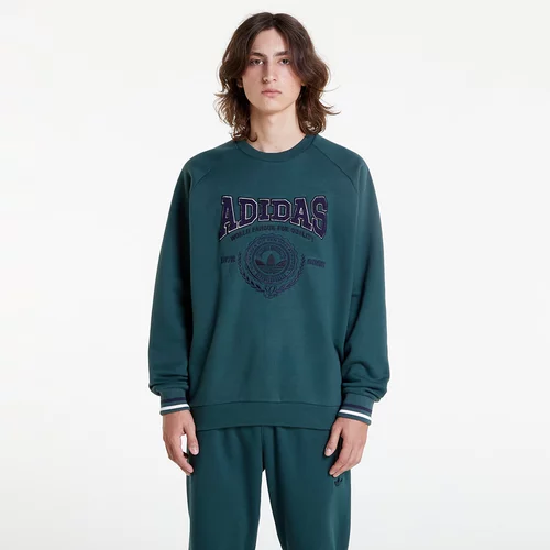Adidas Fleece Varsity Crewneck Sweatshirt