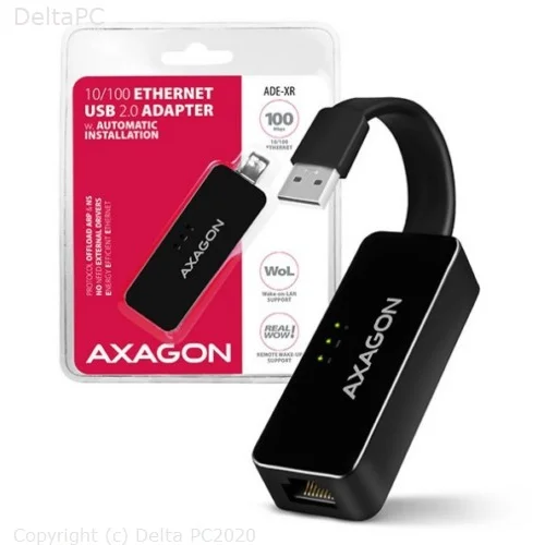 CC USB AM 2.0 Fast Ethernet 10/100 Mbit/s, ADE-XR, AXA