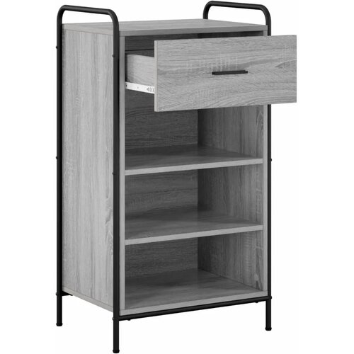  Ormar za cipele 51 x 36 5 x 93 cm Konstruirano drvo Siva Sonoma - Siva Sonoma 51 x 36 5 x 93 cm 1 ladica i 3 police Slike