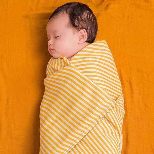 DockATot set povijalnih pleničk golden stripe / pumpkin spice Slike