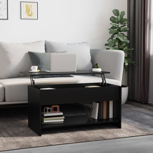 vidaXL stolić za kavu crni 102 x 50 x 52,5 cm od konstruiranog drva Cene