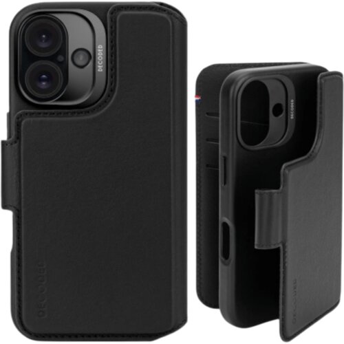 Decoded DEKODIRAN USNJEN OVITEK USNJENA SNEMLJIVA DENARNICA ZA IPHONE 16 PLUS, (5000087576) Slike