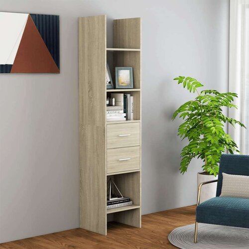 Ormarić Knjižna omara sonoma hrast 40x35x180 cm iverna plošča, (20622570) Cene