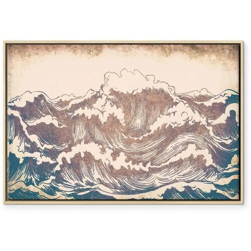  Slika - Giant waves 60x40 U prirodnom drvenom okviru Slike