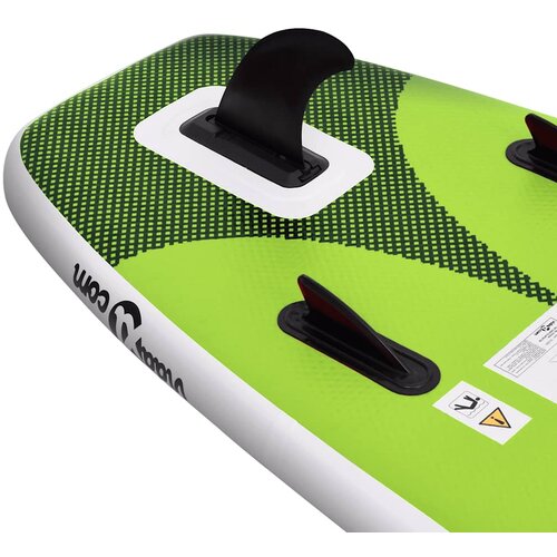  Set daske za veslanje stojeći na napuhavanje zeleni 360x81x10cm Slike