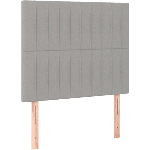  Uzglavlje svijetlosivo 80x5x118/128 cm tkanina Slike