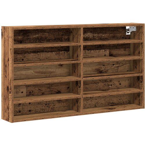 VidaXL Vitrina Omara Stara Les 100x15x58 cm Inženirski Les Slike