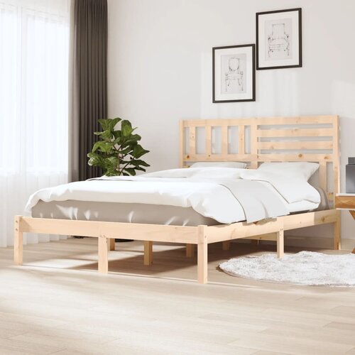 The Living Store Posteljni okvir iz borovine 160x200 cm - Posteljni Okvir, (21525148) Slike