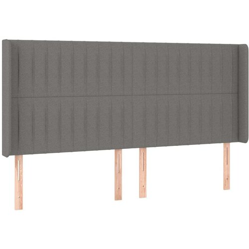  Box spring s madracem LED tamnosivi 180x200 cm tkanina Slike