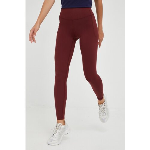 Under Armour Tajice za trening Meridian za žene, boja: smeđa, glatki materijal Slike