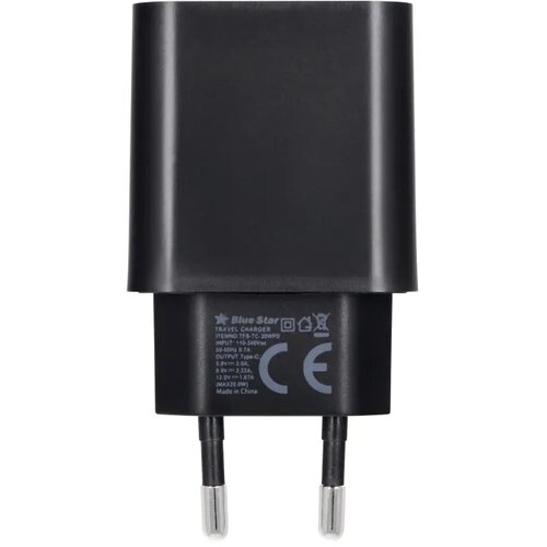  stenski polnilec Blue Star z USB-C priključkom - 3A 20W s funkcijo polnjenja PD in QC 4.0 Slike