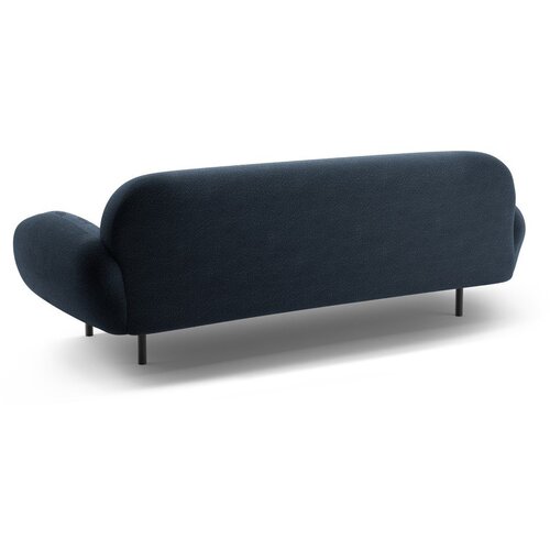 Micadoni Temno modra sedežna garnitura iz tkanine boucl&amp;eacute; 208 cm Poppy &amp;ndash; Slike