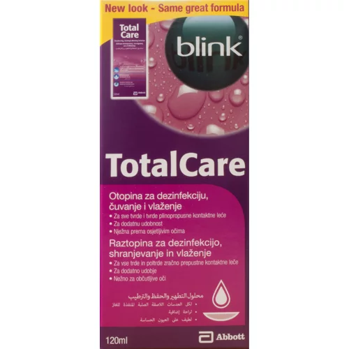 Blink Totalcare, tekočina za dezinfekcijo, shranjevanje in vlaženje kontaktnih leč