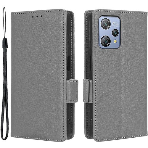 INORCO Usnjena torbica s teksturo Litchi za Blackview A53/A53 Pro, stojalo za gledanje, pokrov denarnice za telefon, (22033406) Slike