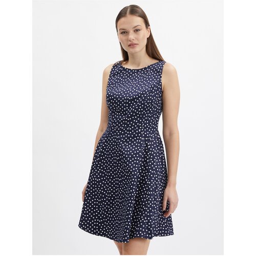 Orsay Dark blue polka dot dress - Ladies Slike