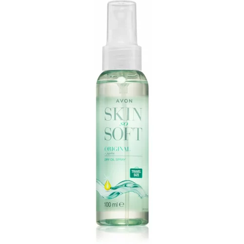 Avon Skin So Soft jojobino olje v pršilu Travel Size 100 ml