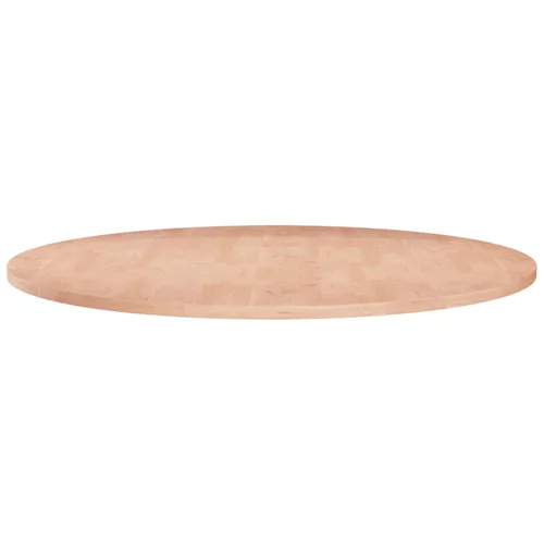 vidaXL okrogla mizna plošča Ø70x1,5 cm neobdelana trdna hrastovina