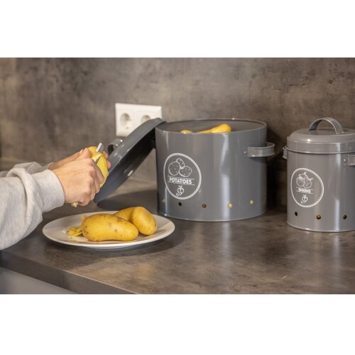 Esschert Design Jeklena posoda za shranjevanje krompirja Secret Du Potager &amp;ndash; Slike
