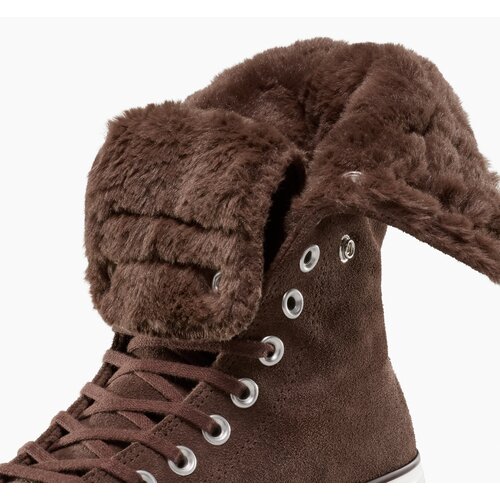 Converse Ženske patike chuck taylor all star fold-over lift platform xhi faux fur Slike