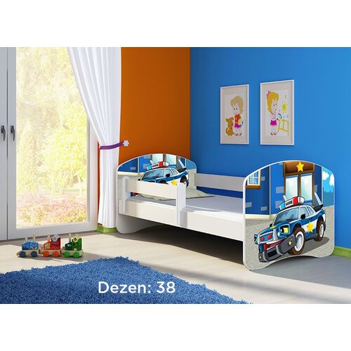 ACMA dečiji krevet ii 180x80 + dušek 6 cm WHITE38 Slike