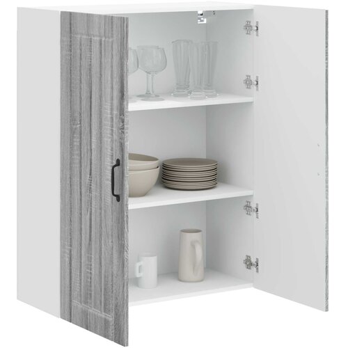  Ormar za Zid Lucca Siva sonoma 80 x 31 x 100 cm Slike