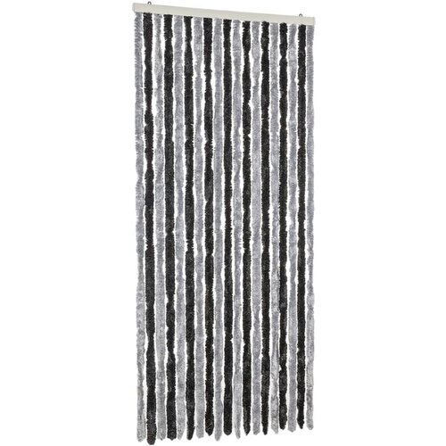 vidaXL Zastor protiv muha sivo-crni 56x185 cm od &scaron;enila Cijene