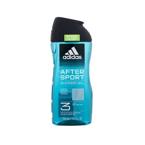 Adidas After Sport Shower Gel 3-In-1 osvežilen gel za prhanje 250 ml za moške Cene