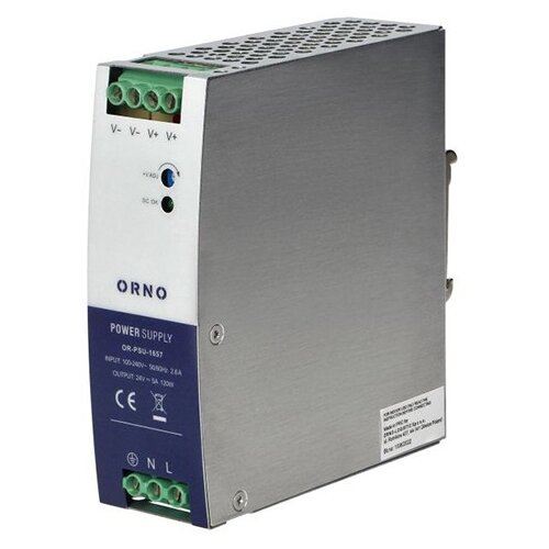 Orno Napajanje industrijsko 24V DC 5A 120W za DIN &scaron;inu IP21, metalno kući&scaron;te OR-PSU-1657 Cene