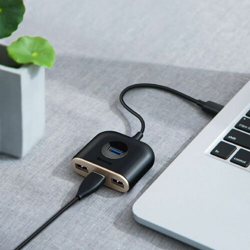 Baseus Hub USB 4xA 1m CAHUB-AY01 črn Cene