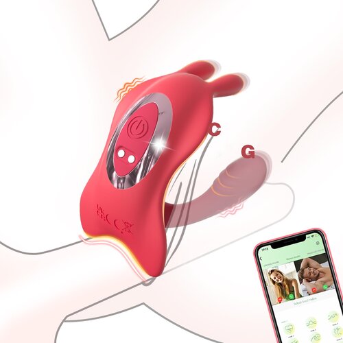 SuperLove Triple Tease Couples Stimulator with App Red Cijene
