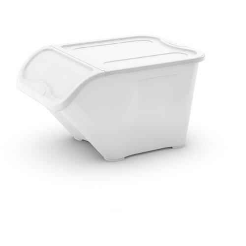 Kis Bela plastična škatla za shranjevanje s pokrovom 55x39x32 cm All In Box – Cene