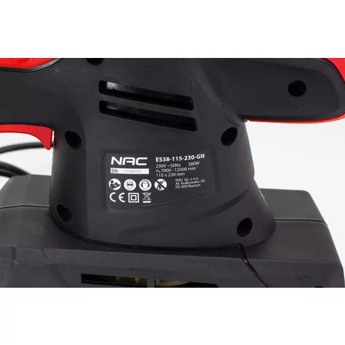 NAC Oscilirajoči brusilnik 380W ES38-115-230-GN, (21108241)