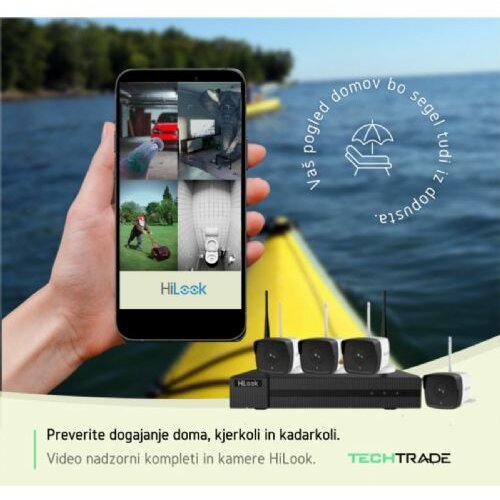 Hilook Videonadzorni brezžični komplet IK-4142B-MH/W, 2 MP, 1 TB, WD, HDD Cene