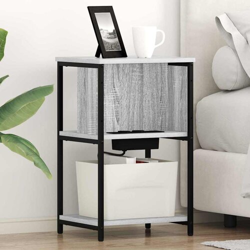  Noćni ormar 2 pcs Siva Sonoma 38 x 31 x 61 cm Konstruirano drvo Cene