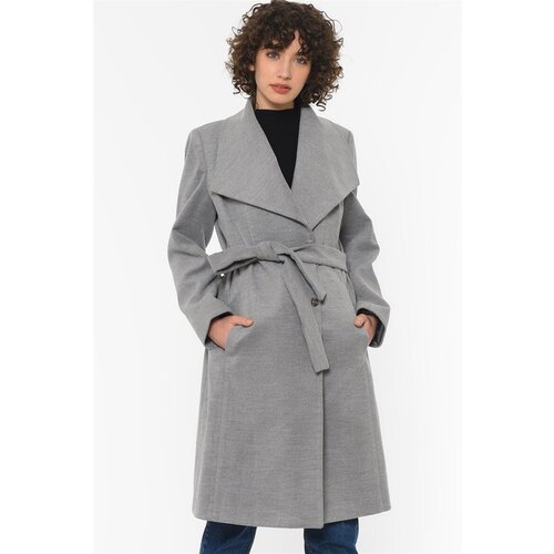 Dewberry Z6639 WOMEN'S COAT-GREY Cene