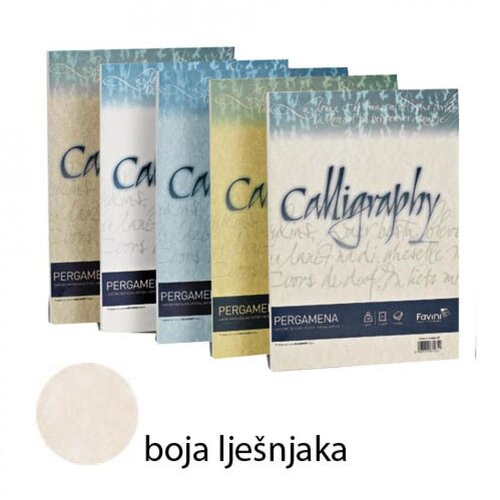  Papir Pergamena Calligraphy, A4 190 g/m2, boja lje&scaron;njaka 50/1 Cijene
